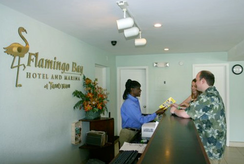 Flamingo Bay Hotel and Marina front-desk