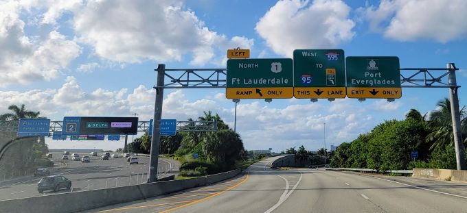 Port Everglades | Port Everglades Directions sign | 3 Night Cruises Port Everglades Directions sign