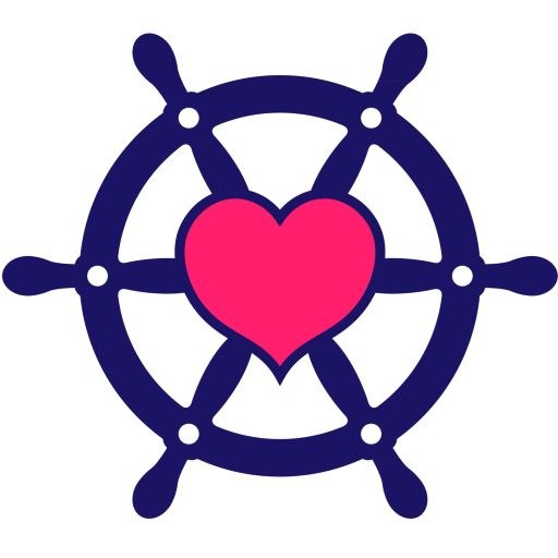 Ships Wheel and Heart